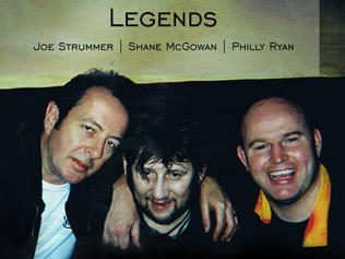 Joe Strummer, Shane McGowan with Philly Ryan in his pub